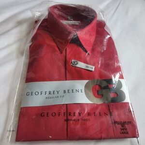 NWT - Geoffrey Beene Wrinkle Free Sateen Shirt - Size Large